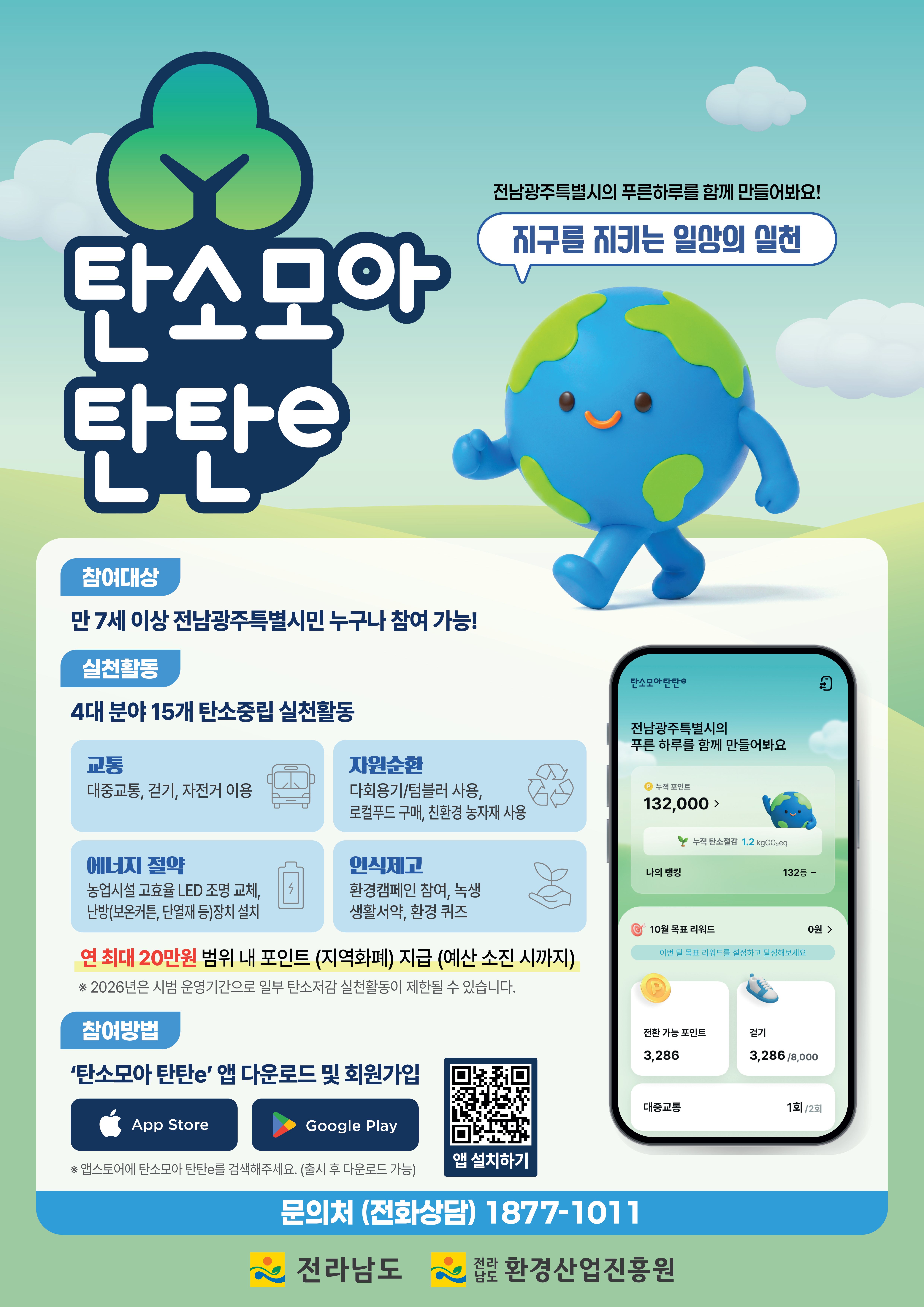 전남도, 탄소중립 실천 시 지역사랑상품권 최대 20만 원 지급