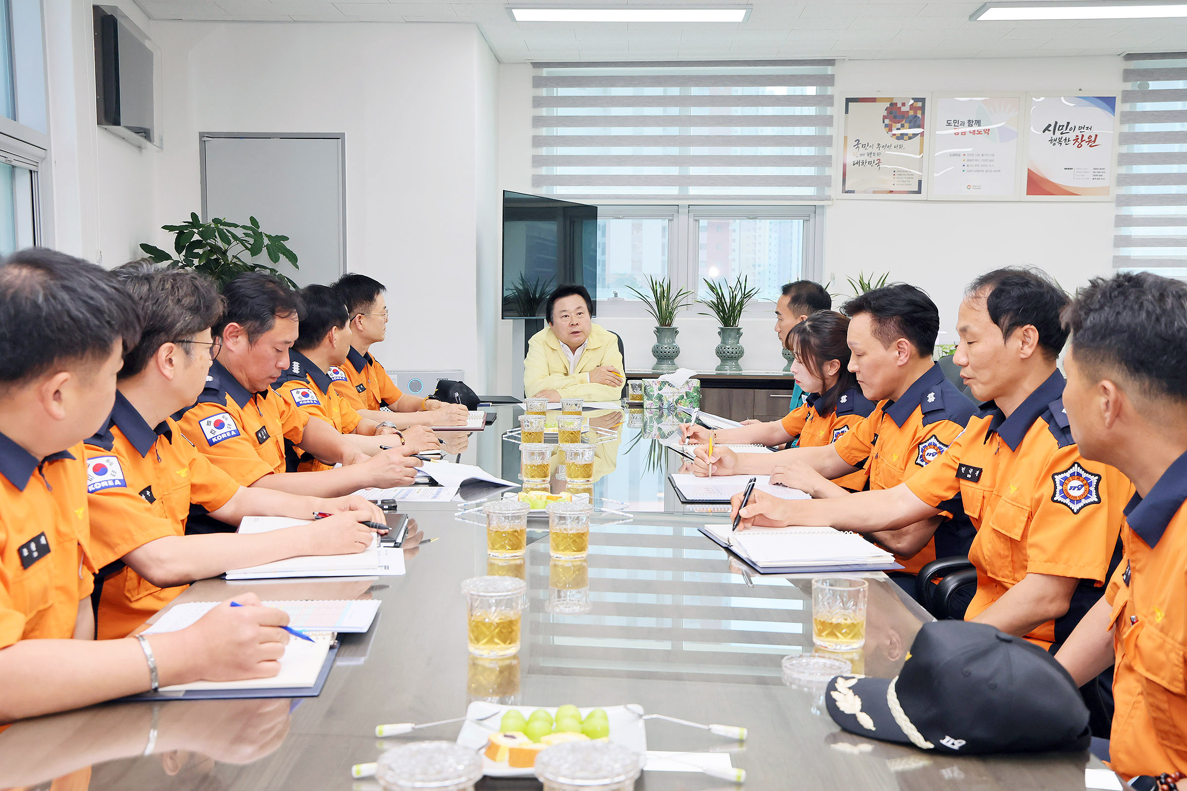 강기윤 창원특례시장, 가뭄 현장 찾아 급수 지원 점검